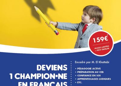 Deviens un champion.ne en français